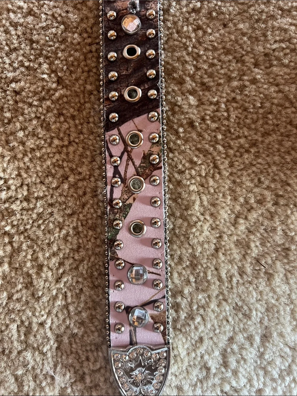 Blazin Roxx Pink Western Belt with Ornate Silver Buckle and Rhinestone Accents.
